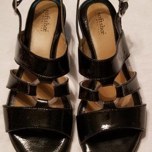Softshoe Leanne Black sandal size 9 1/2